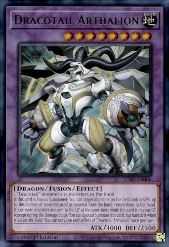 Dracotail Arthalion - JUSH-EN006 - Ultra Rare - 1st Edition