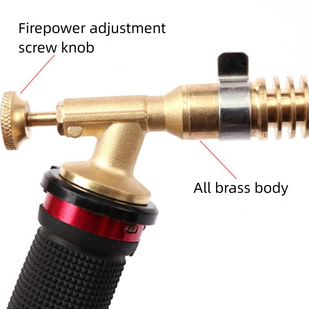 Gas Plumbing Torch, Durable Propane Welding Tools with Hose for Soldering for Impurity Removal for Jewelry Making