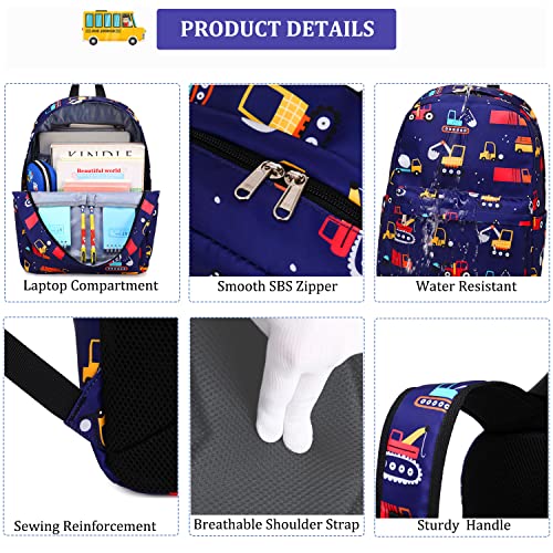 Backpack For Kids,Preschool Cars Backpack For Boys, Elementary School Bookbag Set With Lunch Box And Pencil Bag #TOP3
