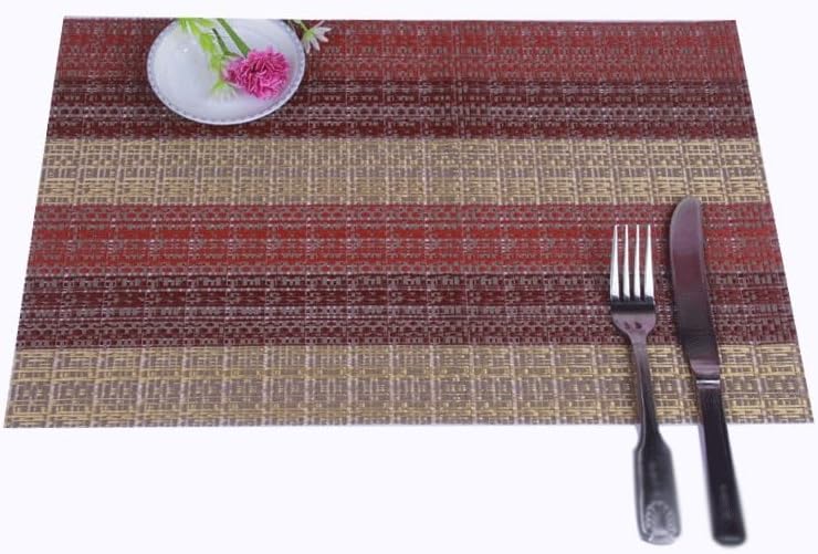Western Placemat Hotel Insulated Placemat Woven Table Mat Household Items(D)