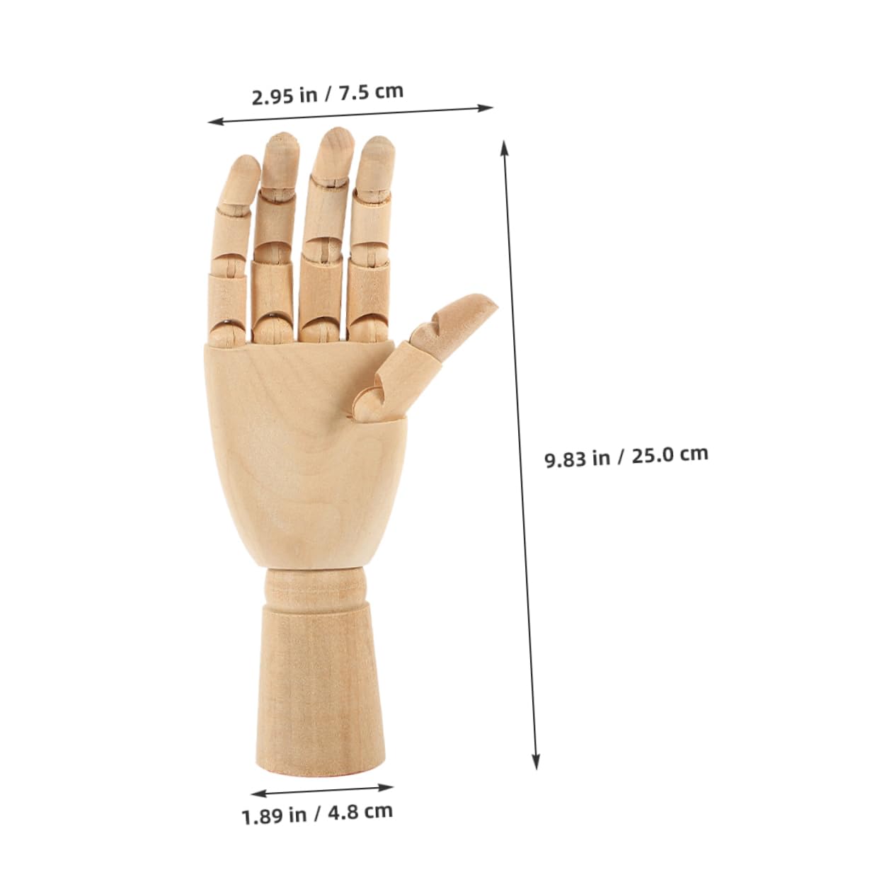 HOOTNEE Flexible Fingers Hand Model Wooden Mannequin Hand for Artist Sketch Art Ornament