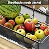 UDIYO 5 Tier Stackable Vegetable Rack, Vegetable Storage with Wheels ...
