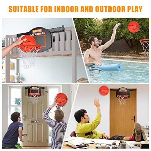 Moving Basketball Hoop Indoor For Kids And Adults, Pro Mini Basketball Hoop Over The Door With 3 Balls&2 Air Pump, Toys For Boys Girls Age 6 7 8 9 10 11 12+ Year Old #TOP5