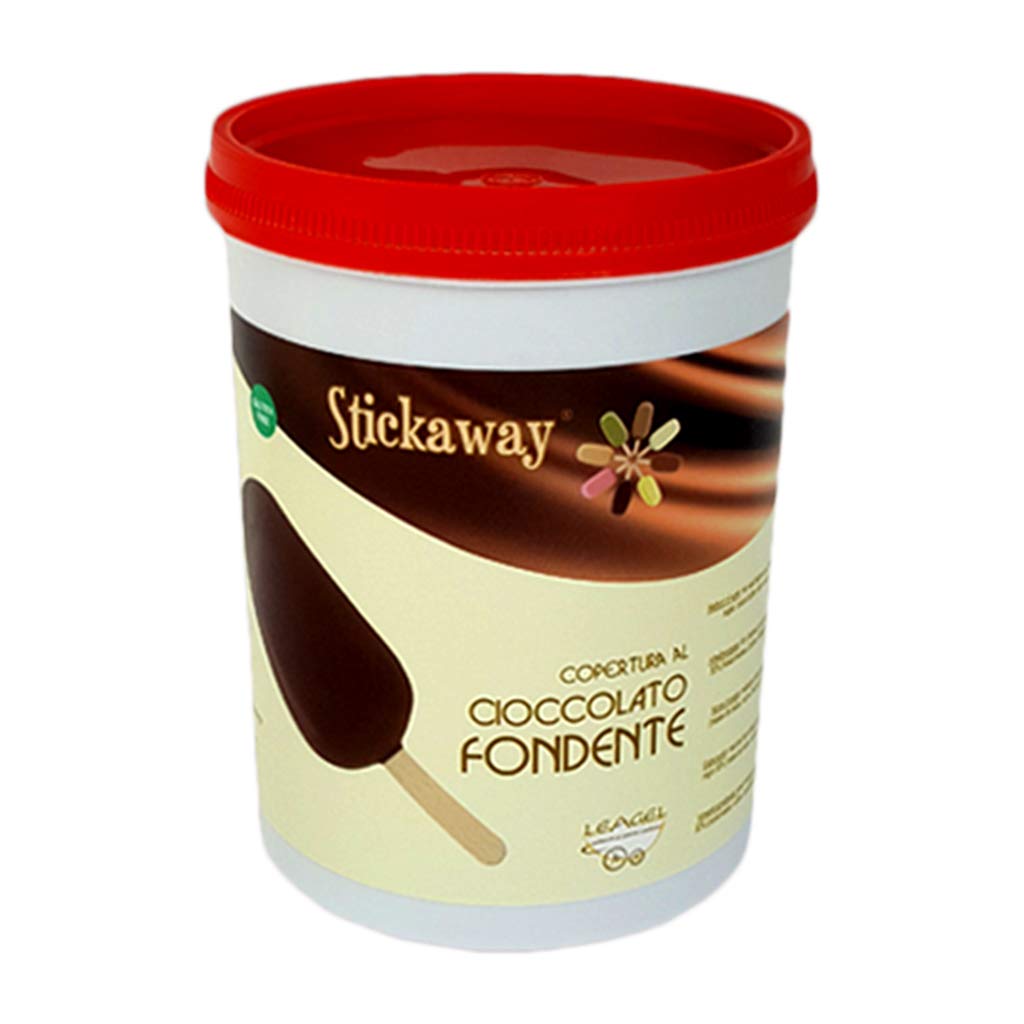 Copertura Cioccolato Fondente per Stecco Biscotto Gelato Stickaway Leagel 1,2 Kg