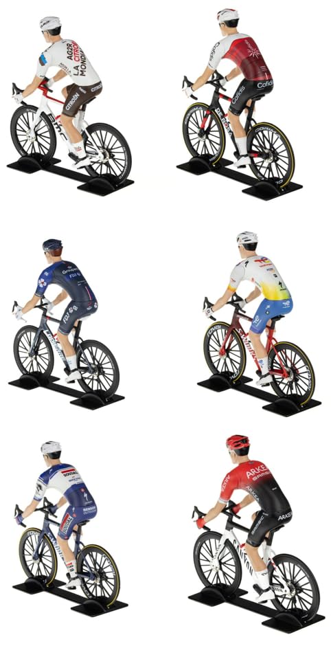 OPO 10 Lot de 6 Figurines Coureurs Cyclistes Tour de France 2023 - Compatible avec SOLIDO 1/18 - TDF11-12-13-14-15-16