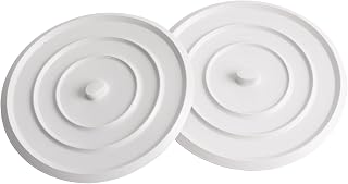 2PCS Kitchen Sink Stoppers, 4.8 Inch Drain Plug Natural Rubber Sink Drain Stopper, Sink Water Stopper, Bathtub Stopper, Sink Drain Cover for Kitchen, Bathroom and Laundry