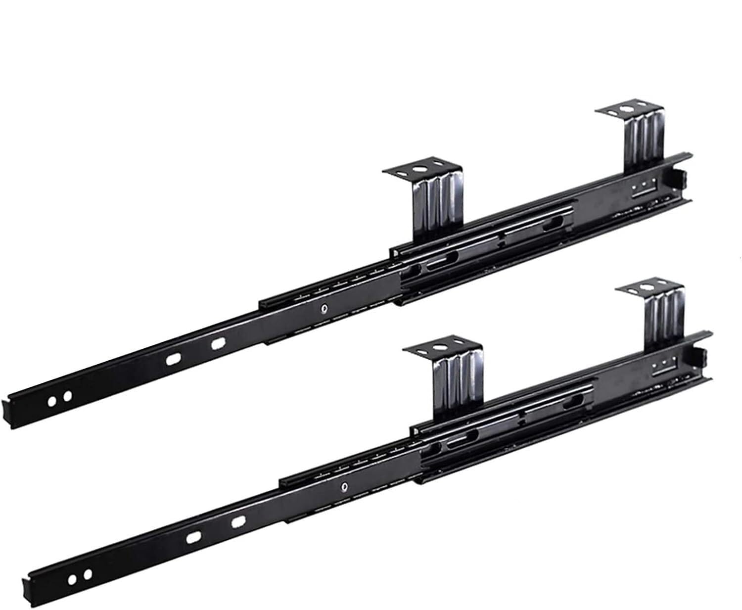 Guías para cajón de teclado JvFbjLF de alta resistencia con extensión completa, 2 uds.