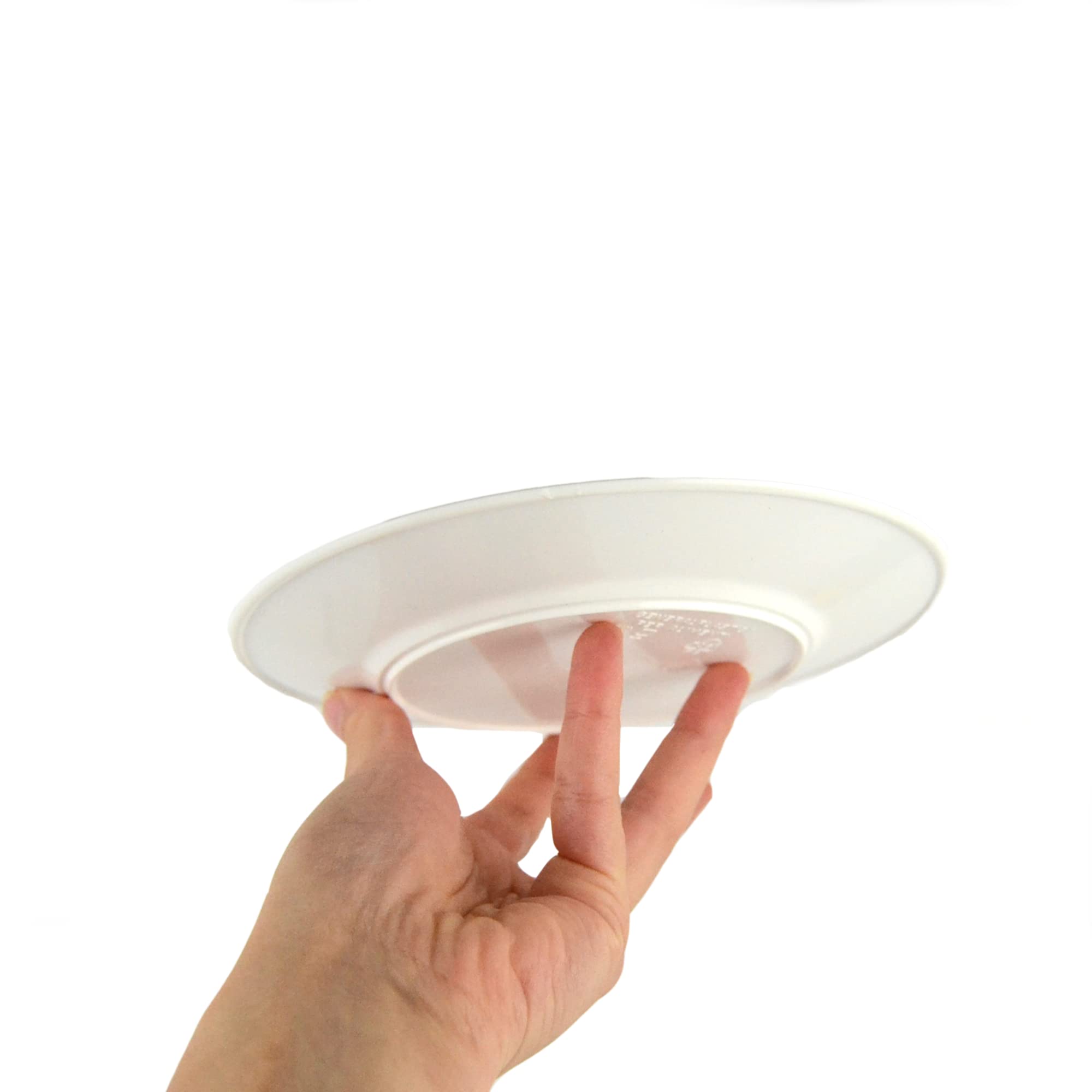 DUE ESSE S.N.C. DI SABATINI ALDO Lot de 60 assiettes blanches réutilisables, diamètre 17 cm, pour apéritif, APERICENA, PARTY, FESTIONS POUR DESSERT ET DESSERTS