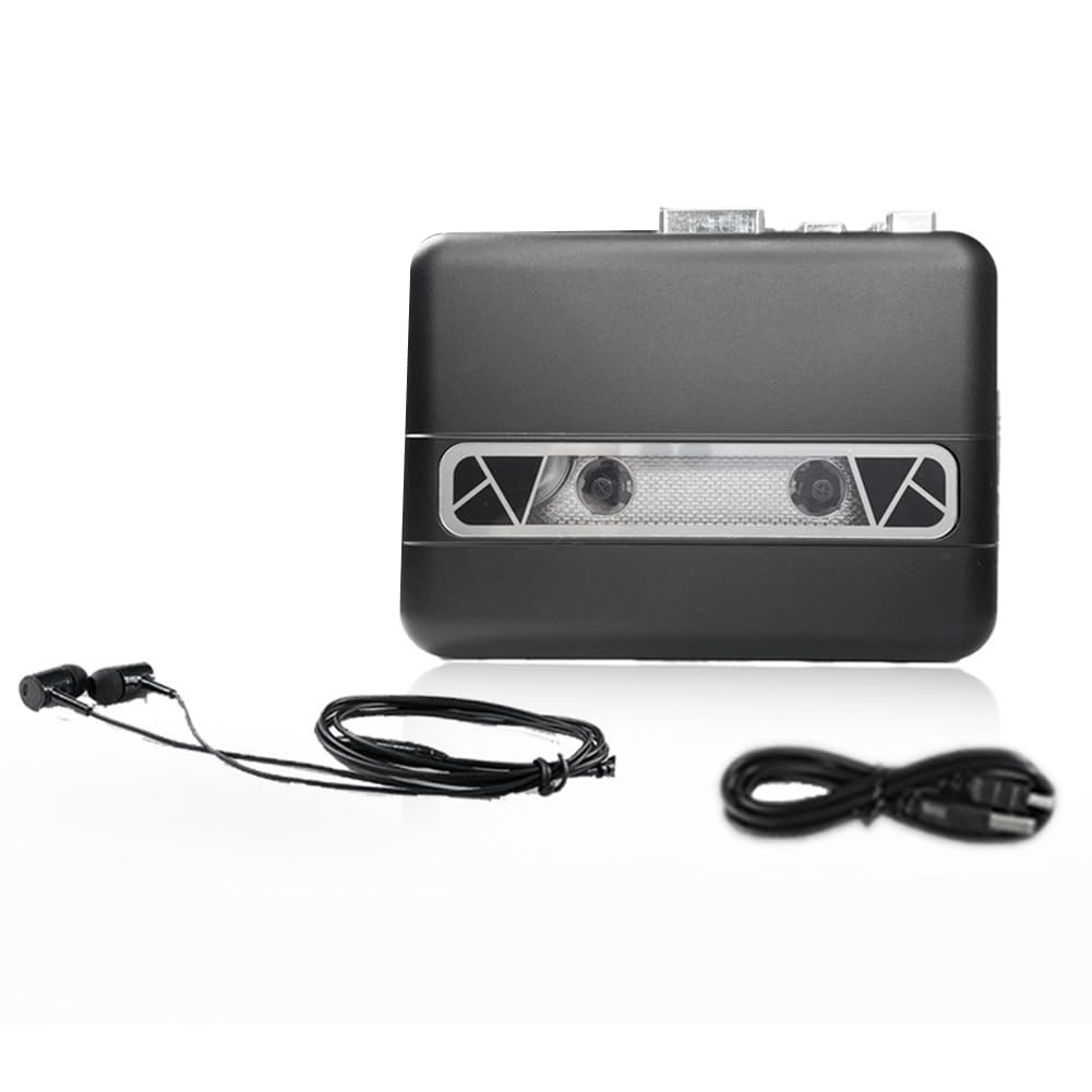 Lecteur radio de capture de cassette USB portable, convertisseur de cassette  vers MP3, lecteur de musique