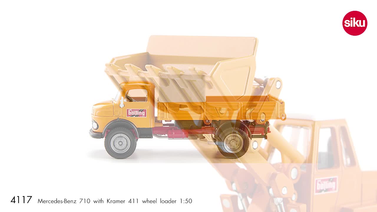 siku 4117, Two-Piece Construction Set, Incl. Mercedes-Benz 710