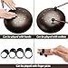 Luvay Steel Tongue Drum - 11 Notes 10 inches - Percussion Instrument - with Bag, Book, Mallets, Finger Picks