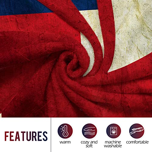 Levens Texas Flag Throw Blanket Gifts For Women Girls Boys, Retro Decor For Couch Bed Sofa Travelling Camping, Birthday Christmas Soft Cozy Lightweight Blankets For Kids Adults 50"X60" #TOP3