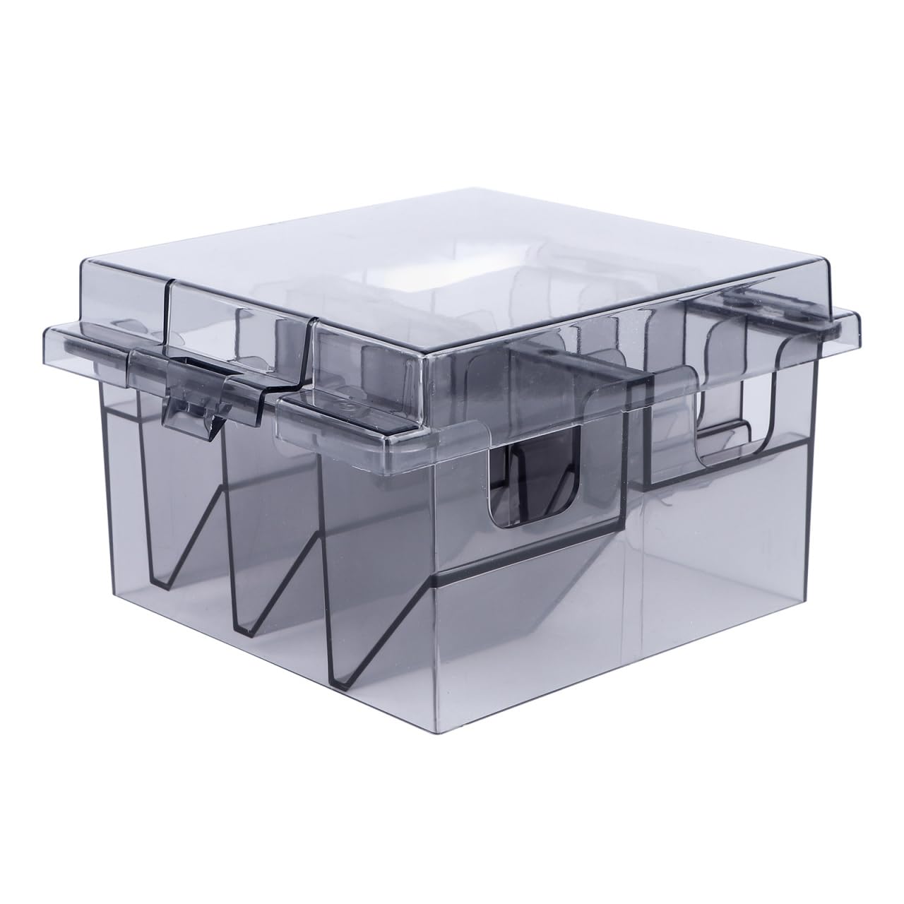 OSALADI Barber Shop Comb Box Desktop Storage Container for Hair Combs and Clipper Guard Organizer Waterproof Plastic Storage Box for Hair Cutting Tools 5.31 X 4.64 X 3.26 in