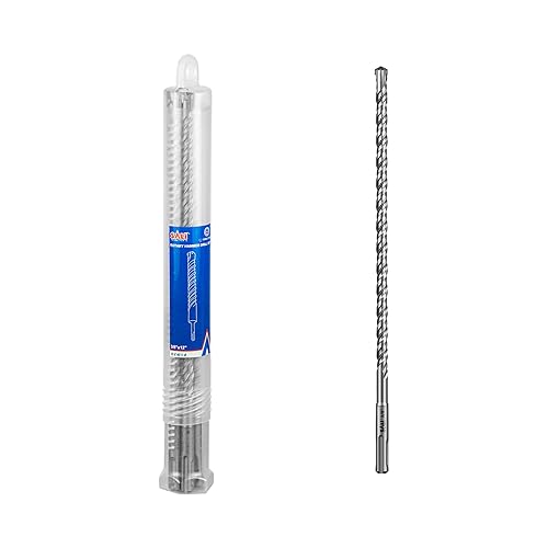 Miniatura 3 de SALI SDS Plus Broca de Martillo Rotativo 10 Unidades - 3/8" x 12" Kit de Brocas para Hormigón - Material de Carburo de Doble Rosca de Tipo Cruzado