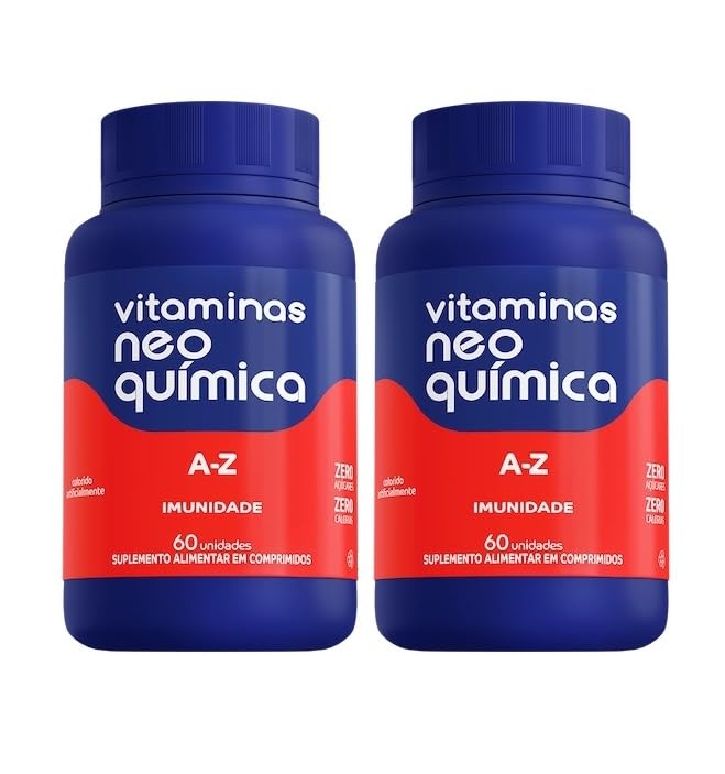 Kit 2 Vitamina A-Z Suplemento 60 Cápsulas - Neo Química