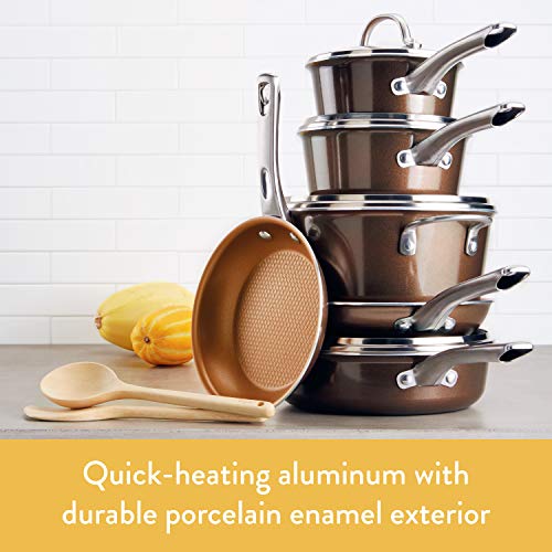 Ayesha Curry Home Collection Nonstick Wok/Stir Fry Pan/Wok Pan - 14 Inch, Brown Sugar #TOP1