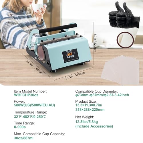 Presse à Chaud pour Tasses et Machine de Sublimation pour Mug Gobelet