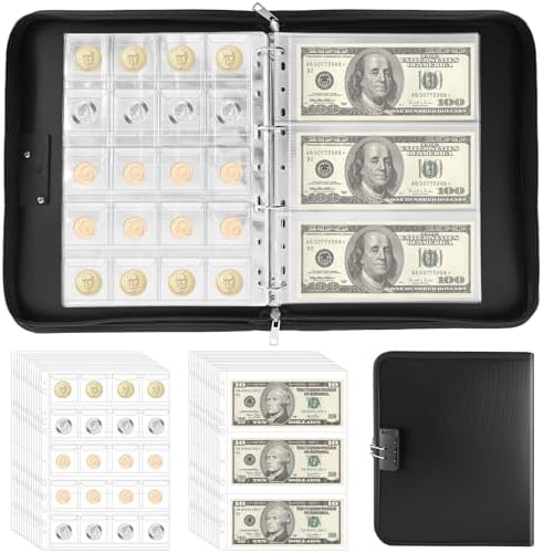 Coin Collection Book with Lock, Coin Books Album for Collectors, ...