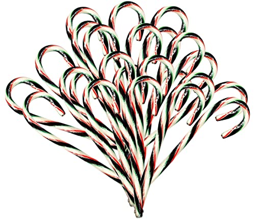 Hershey's Chocolate Mint Flavored Candy Cane Individually Wrapped, Holiday Colors, Red, Green And White, Bulk Pack 60 Count #TOP1