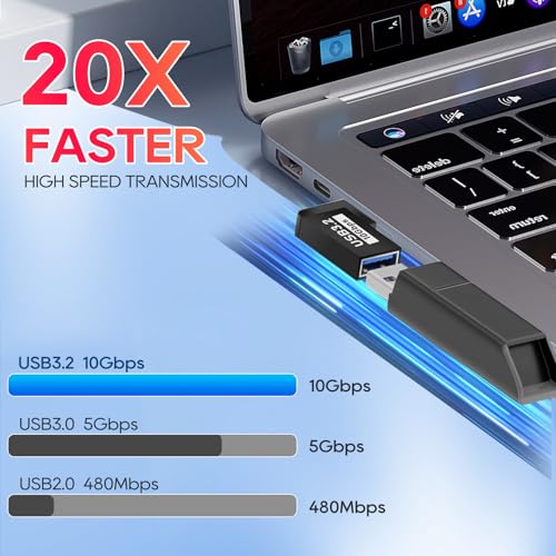Adaptador USB 3.2 Ángulo 90/180 Grados 6 Pack miniatura 3