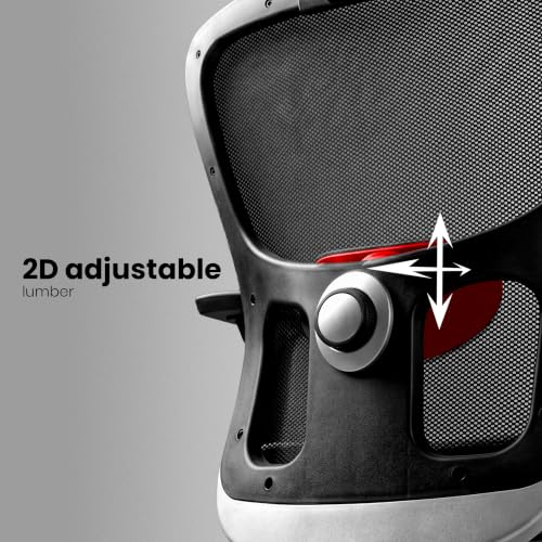 Image of Make My Chairs Jazen Prime Ergonomic Office Chair | 5-Years Warranty | High Back Mesh Chair | Adjustable Lumbar Support, 3D Armrests, Seat Slider, Multi-Lock Synchro Tilt Recline Mechanism