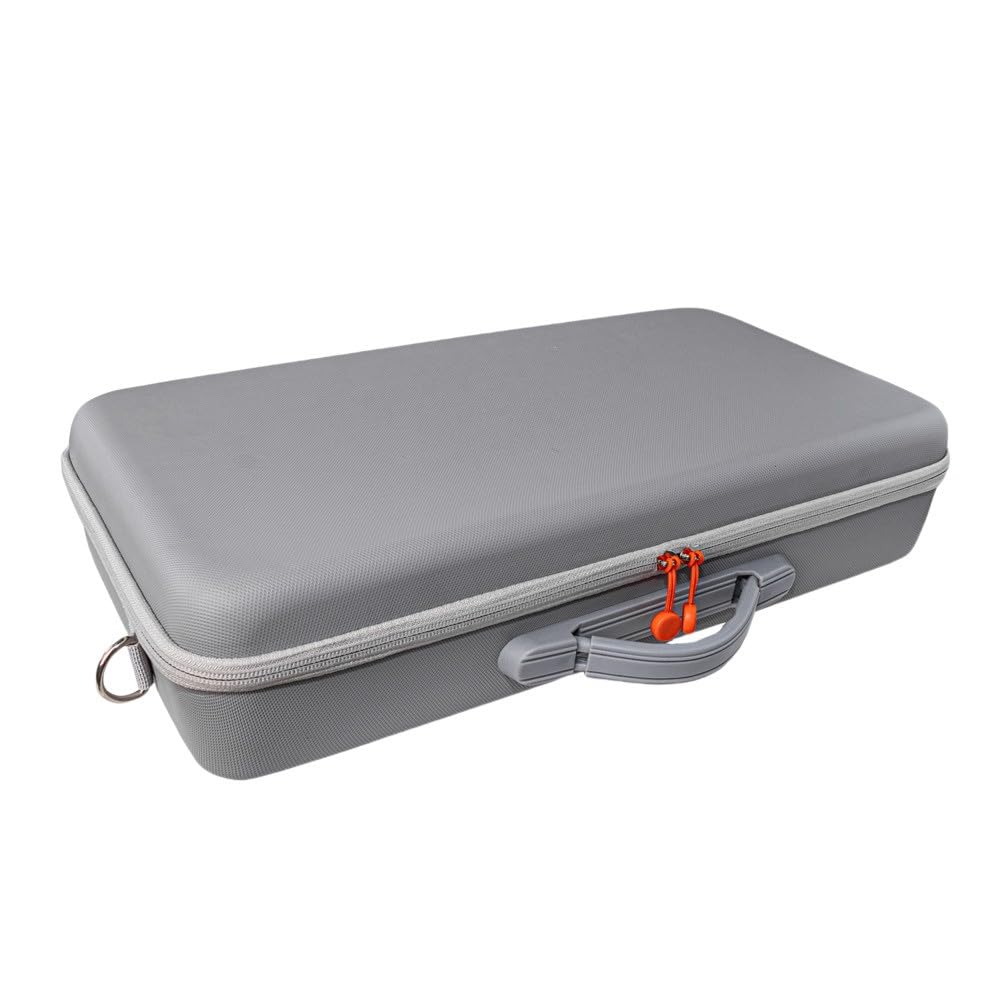 Graue Hartschalen-Tasche für XGIMI MoGo 4 2025 Projektor, PU-Eva-Reisetasche mit passgenauem Futter, tragbare Aufbewahrungsbox für Gerät und Kabel, 44 x 22 x 10 cm