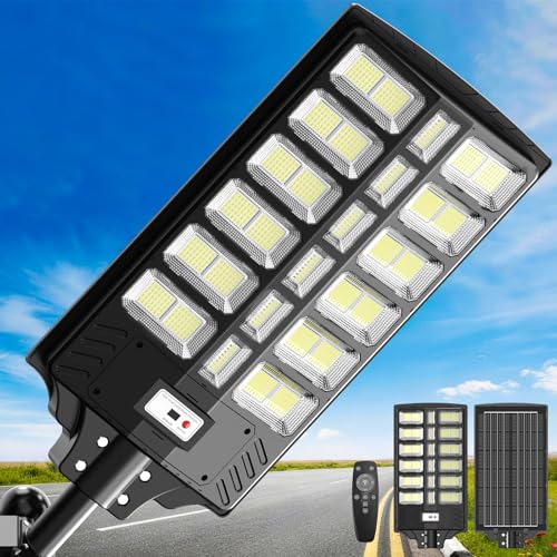 ACTNAPS 10000W Solar Street Lights Outdoor, Large Solar Powered Street