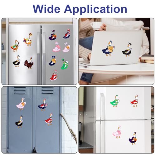 15 imanes decorativos para refrigerador con diseño de gansos miniatura 7