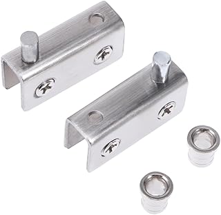 DOITOOL Glass Clamp Bracket Stainless Steel Clamp Fixation Clamp Glass Home Glass Clamp Clip up and Down Showcase Glass Square Clamp