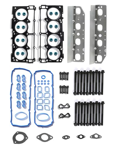 Image of Full Cylinder Head Gasket Set with Head Bolts for 2009-2020 Dodge Ram 1500 2500 3500, Challenger, Charger, Durango, Chrysler 300, Jeep Grand Cherokee 5.7L V8 Hemi Engine, Replace# HS26423PT ES72200