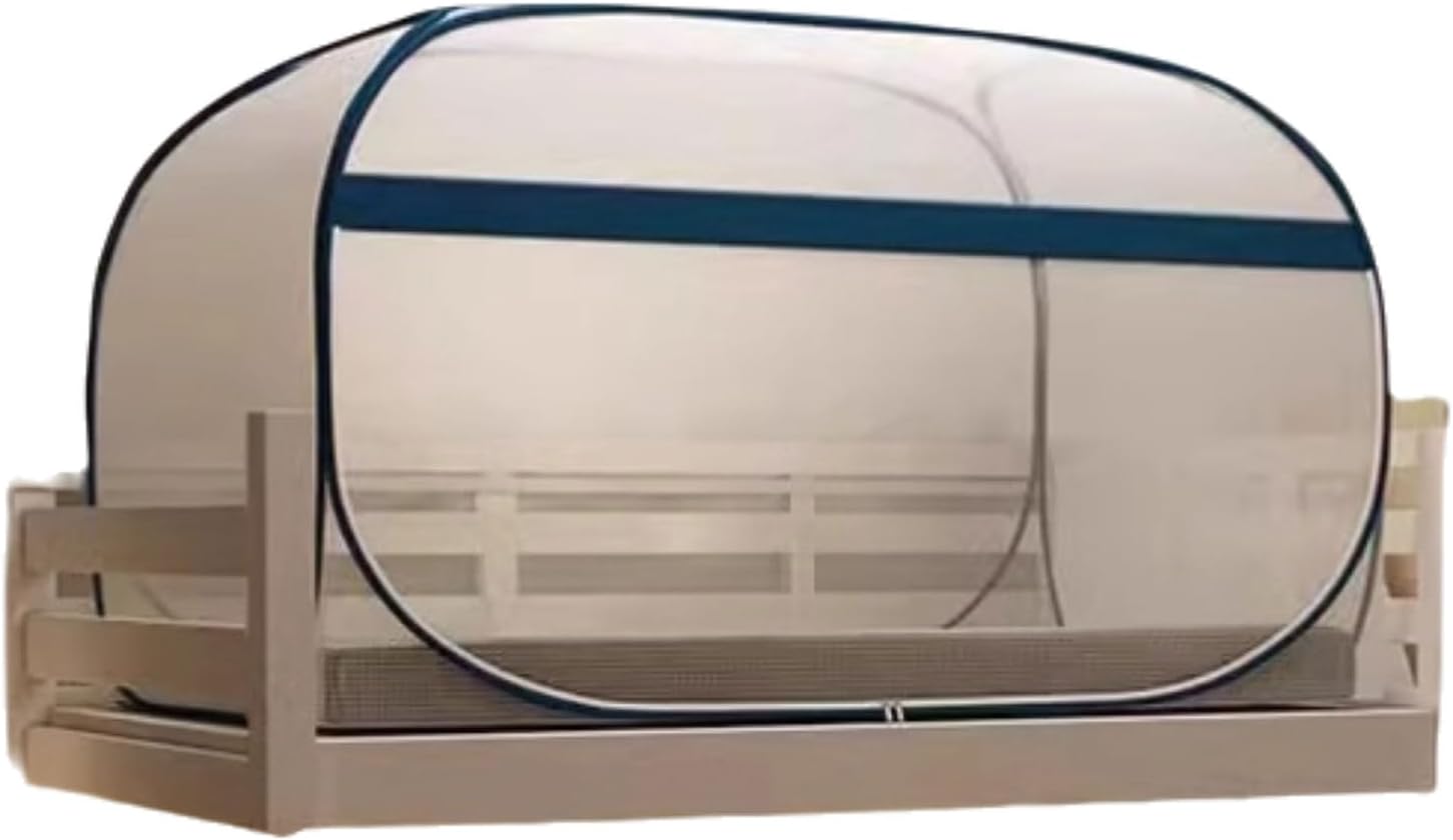 PEKJI Polyester Folding Mosquito Net Tent Pop Up Mosquito Netting with Bottom Lightweight Mosquito Nets Indoor Outdoor Use