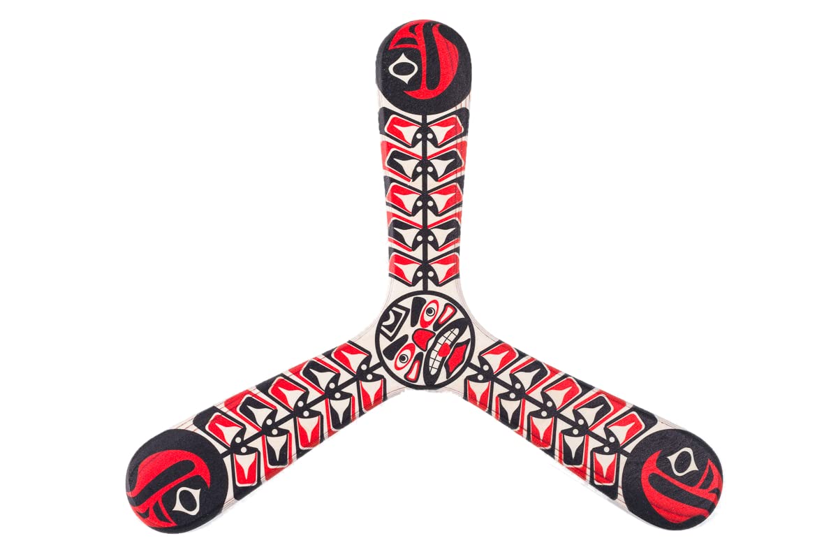 Boomerang en bois débutant Haïda pour le plein air