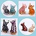 6PCS Animal Resin Mold, Alpaca, Bulldog, Fox, Cat,Bear and Octopus 3D Lifelike Silicone Molds for Epoxy Resin, Unique Display Mould for DIY Crafts Wall Desktop Home Decoration Candle Making (Model B)