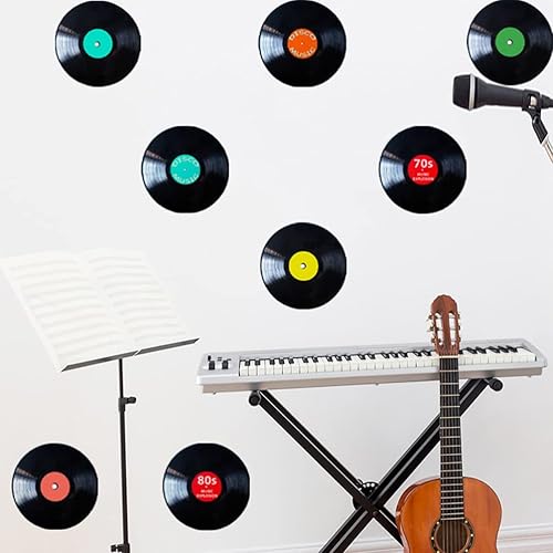 Miniatura 7 de 8 calcomanías de papel para sala de música, decoración estética, decoración estética, posavasos falsos para el hogar