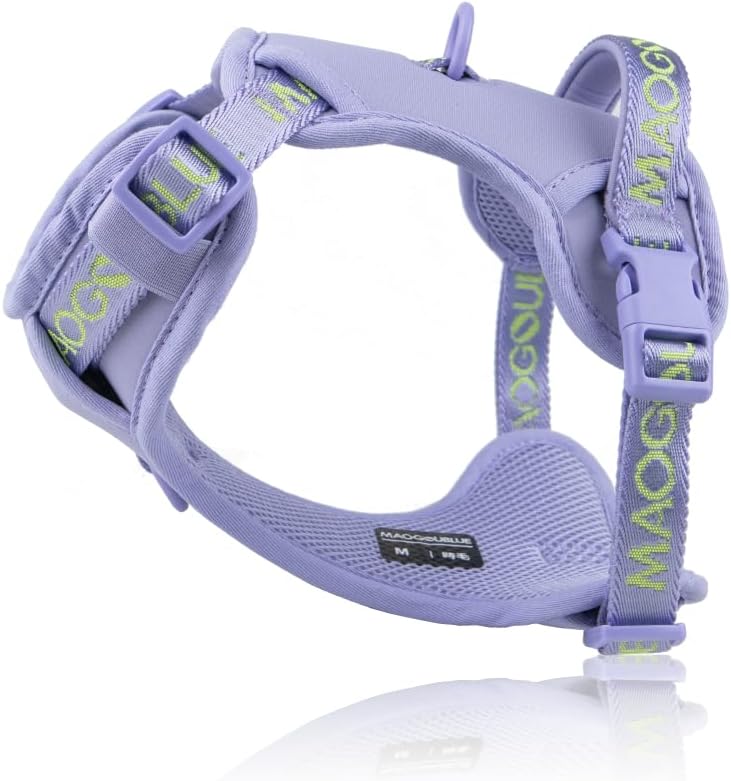 Escape Proof No Pull Dog Harness, Adjustable Vest with Handle & Dual Leash Rings, Soft Padded Mesh for Large Medium Small Dogs, Walking Training Outdoor Use