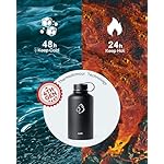 BUZIO Vacuum Insulated Stainless Steel Water Bottle 64oz (Cold for 48 Hrs/Hot for 24 Hrs) BPA Free Double Wall Travel Mug/Flask for Outdoor Sports Hiking, Cycling, Camping, Running - Image 2