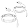 TUMABER 2 Pack Apple MFi Certified iPhone Charger Cable 0.3m, Lightning to USB Cord 0.3m Fast Charging Phone Short Chargers for iPhone131212 mini 1111ProMaSXRXS Max876iPad, White