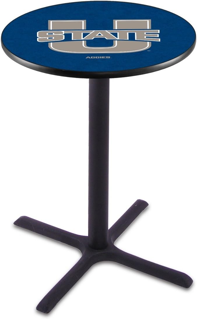 Holland Bar Stool Co. L211-36" Black Wrinkle Utah State Pub Table