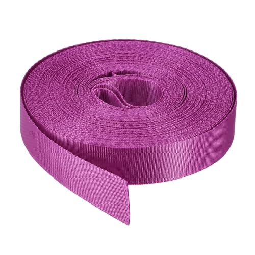 Image of Nylon Webbing Strap, 10 Metres, 1 inch /1.5 inch /2 inch Width, 0.7 mm Thickness (Burgundy, 1 Inch)
