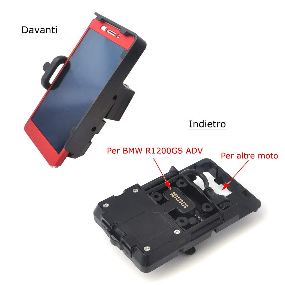 Soporte de cargador de navegación GPS USB SMARTPHONE USB S 1000 R S1000XR R 1200 GS 1200R Soporte de cargador de navegación de Africa Twin