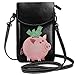 Produktbild Small Cell Phone Purse For Women Leather Piggy Bank Insides Card Slots Crossbody Bags Wallet With Shoulder Strap