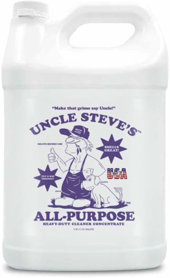 UNCLE STEVE'S® All-purpose Cleaner - Made in the USA - Pet & Kid Friendly - Eco-Friendly - Non-Toxic (4, 1 Gallon)