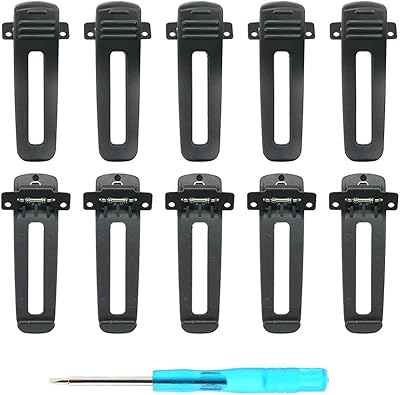 Vineyuan Set of 10 Walkie Talkies Clips for Baofeng GT-3 Mark-II Two Way Radio Replacement Radio Belt Clip