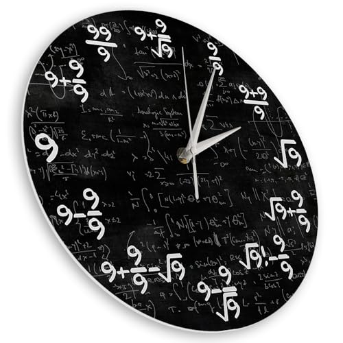 Horloge murale math 9 formules le cadeau insolite pour prof de maths et ingénieur - 4