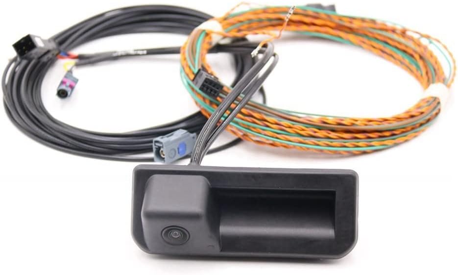 Car Camera Rear View Camera Trunk Handle with High Guidance Line Wiring Harness Compatible with Au-di Q5 Q8 SEA-T ATEC-A A6 C8 KODI-AQ Super-B 3V