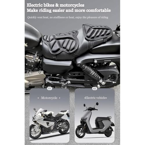 Cojín de asiento para Honda CB400F 2013-2022 con correas de fijación 7