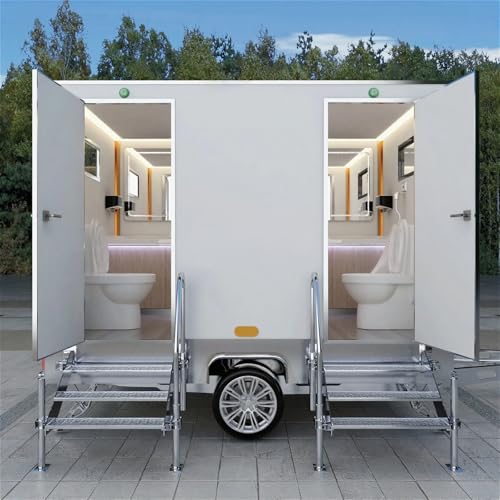Luxury 2-Stall Mobile Restroom Trailer – Portable Mobile Restroom with