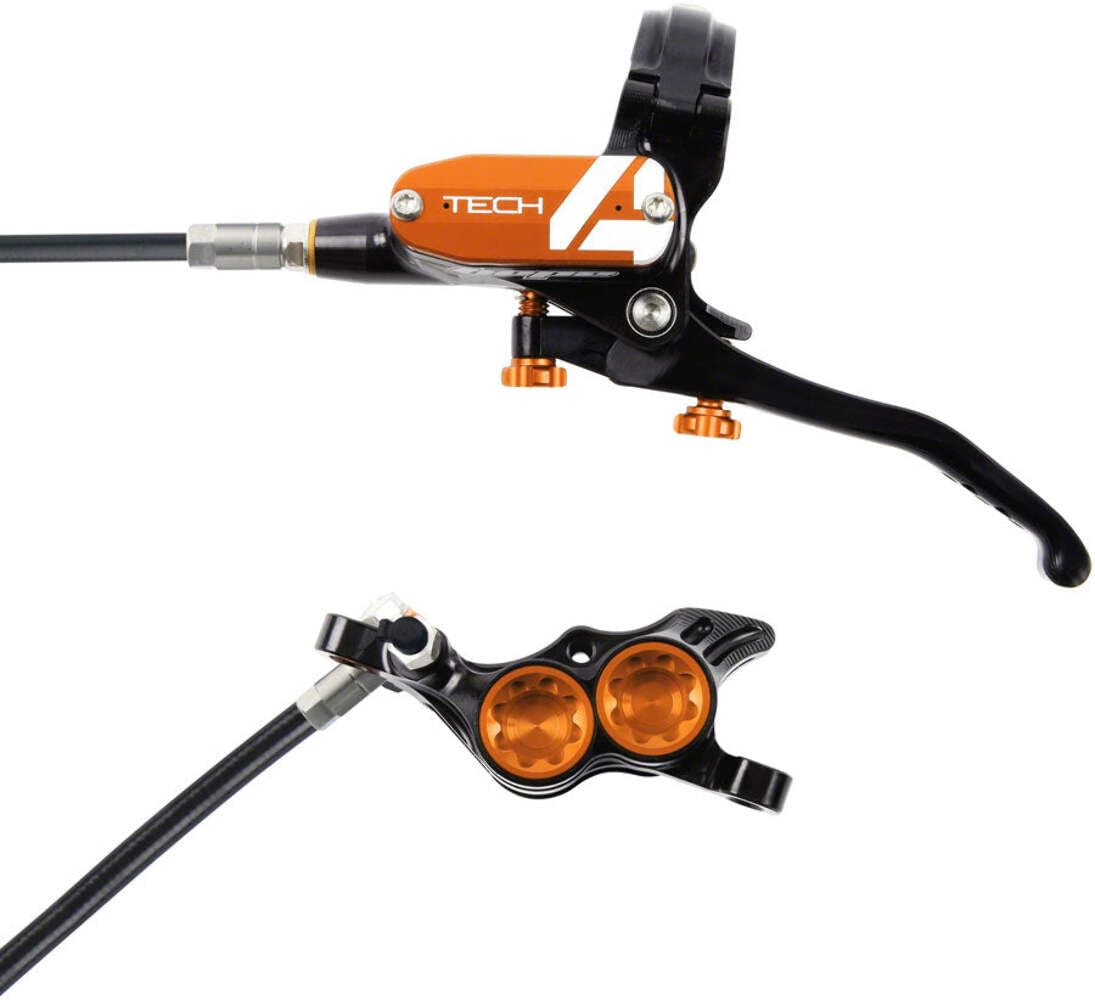 HOPE Tech M4 ディスクブレーキ 前後セット　※匿名配送 Amazon | HOPE Tech 4 E4 ディスクブレーキとレバーセット オレンジ