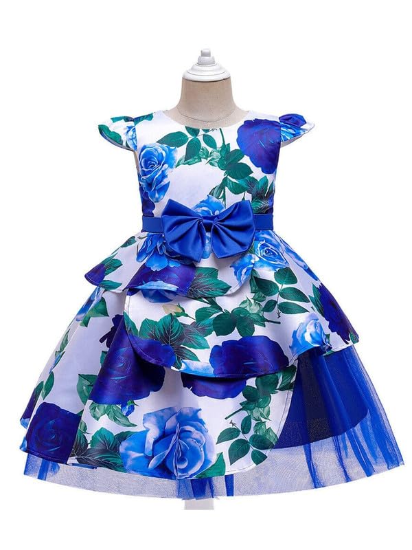 Image of Niren Enterprise Multipatteren Baby Girl's Knee Length Frocks with Digital Prints