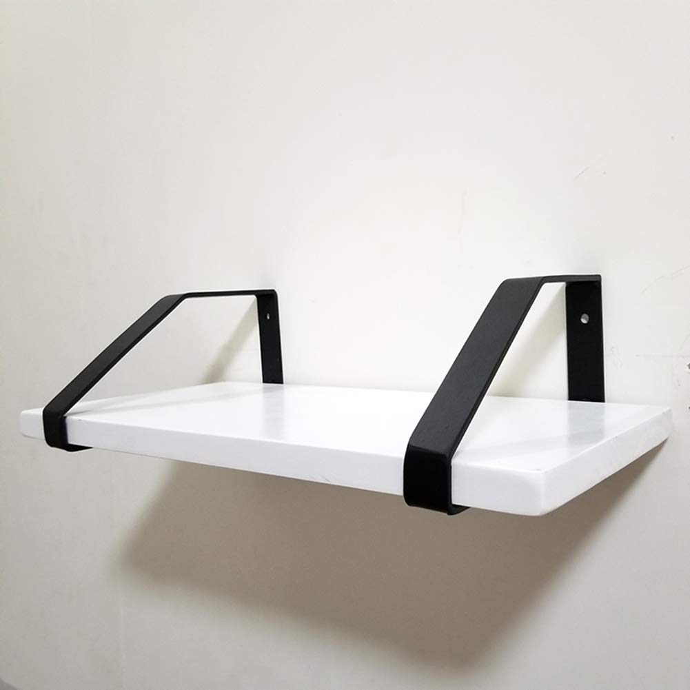 Staffe per mensole da Parete 15/20/25/30/35 cm, Supporto per mensole triangolari rustiche industriali, Staffa per scaffali Aperta Fai da Te Nera, per casa, Garage, Cucina, Set di 2